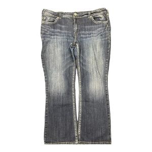 Silver Suki blue jean bootcut denim women's size 22 L32 mid rise stretch fashion